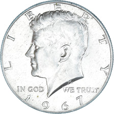 Coin, United States, Kennedy Half Dollar, Half Dollar, 1967, U.S. Mint