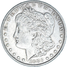 Moneta, USA, Morgan Dollar, Dollar, 1886, U.S. Mint, Philadelphia, EF(40-45)
