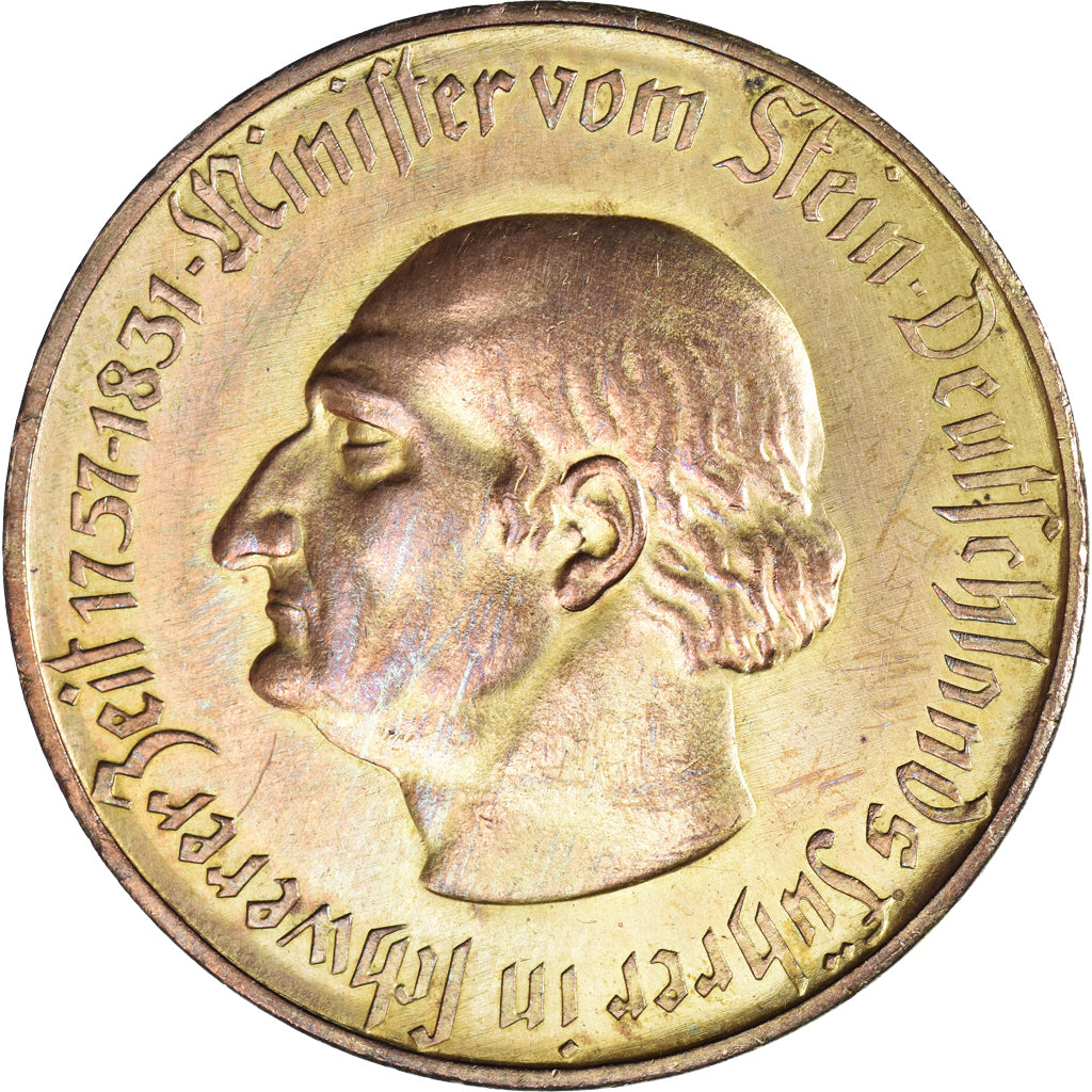 Coin, Germany, WESTPHALIA, 10000 Mark, 1923, AU(50-53), Copper, KM:New