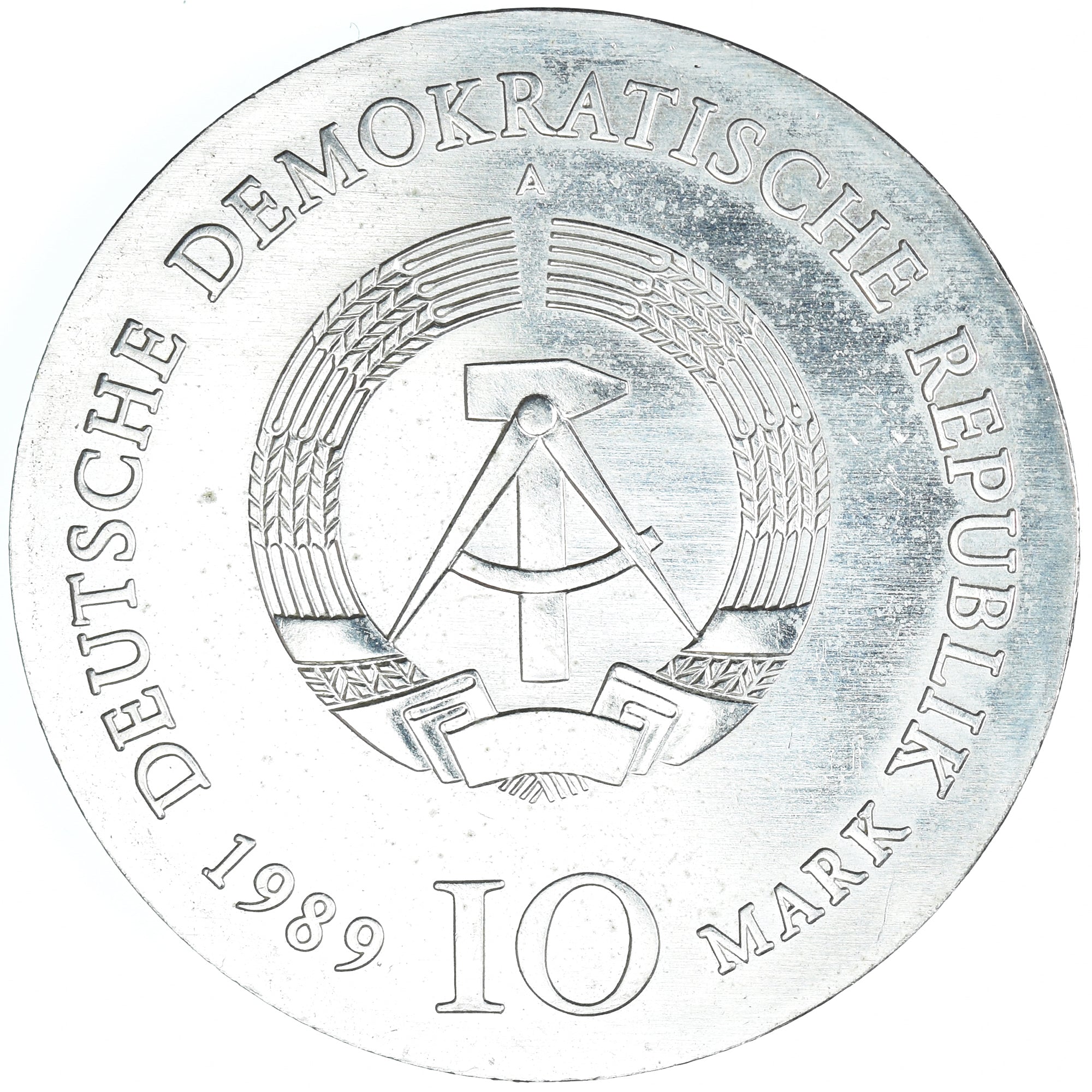 Coin, GERMAN-DEMOCRATIC REPUBLIC, 10 Mark, 1989, Berlin, 225th Anniversary -