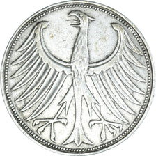 Coin, GERMANY - FEDERAL REPUBLIC, 5 Mark, 1959, Munich, EF(40-45), Silver