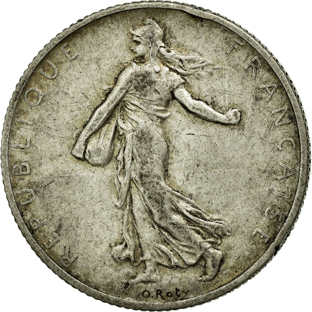 Coin, France, Semeuse, 2 Francs, 1908, EF(40-45), Silver, Gadoury:532