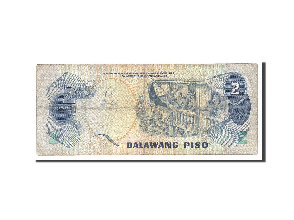 Philippines, 2 Piso, 1974, KM:159a, Undated, VF(20-25)