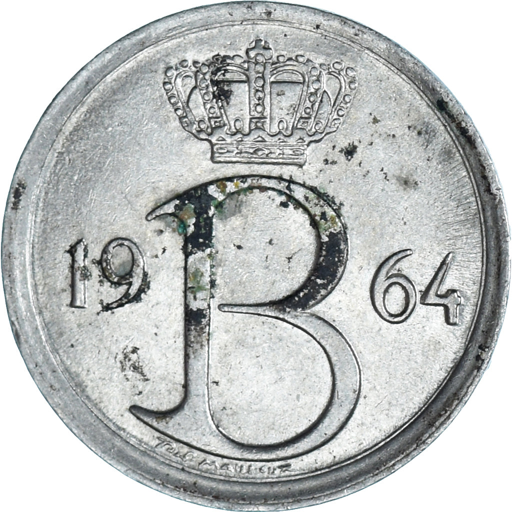 Coin, Belgium, 25 Centimes, 1964, Brussels, VF(20-25), Copper-nickel, KM:154.1
