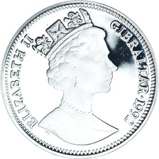 Coin, Gibraltar, Elizabeth II, 14 Ecus-10 Pounds, 1992, European Currency