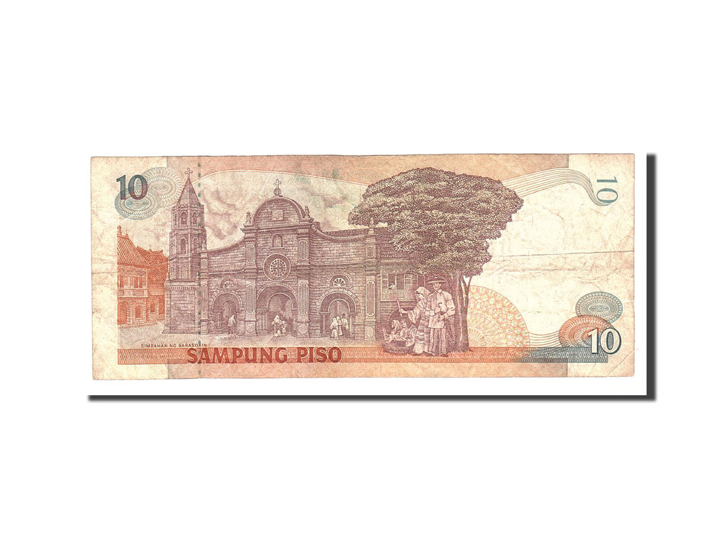 Banknote, Philippines, 10 Piso, 1969, Undated, KM:144b, VF(20-25)