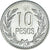 Moeda, Colômbia, 10 Pesos, 1991, EF(40-45), Cobre-Níquel-Zinco, KM:281.1