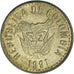Monnaie, Colombie, 5 Pesos, 1991, TTB, Bronze-Aluminium, KM:280