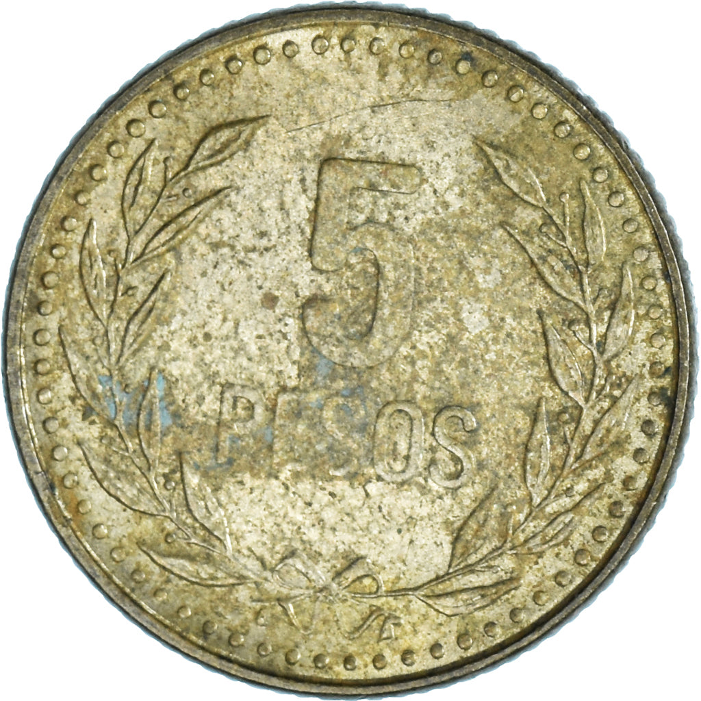 Monnaie, Colombie, 5 Pesos, 1991, TTB, Bronze-Aluminium, KM:280