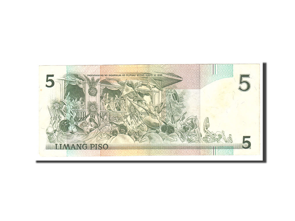 Philippines, 5 Piso, 1985, KM:168a, Undated, EF(40-45)