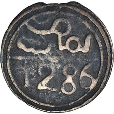 Coin, Morocco, Sidi Mohammed IV, 4 Falus, 1869, Fes, EF(40-45), Cast Bronze