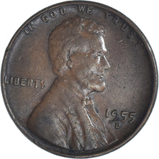 Münze, Vereinigte Staaten, Lincoln Cent, Cent, 1955, U.S. Mint, Denver, SS