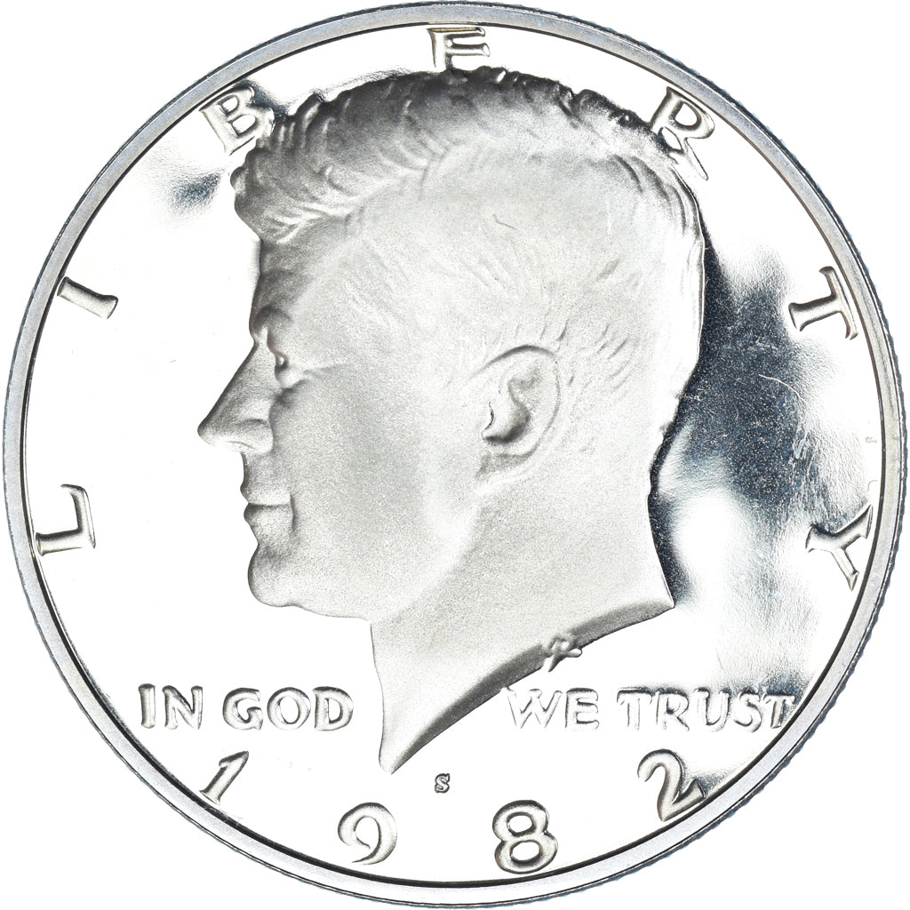Coin, United States, Kennedy Half Dollar, Half Dollar, 1982, U.S. Mint, San