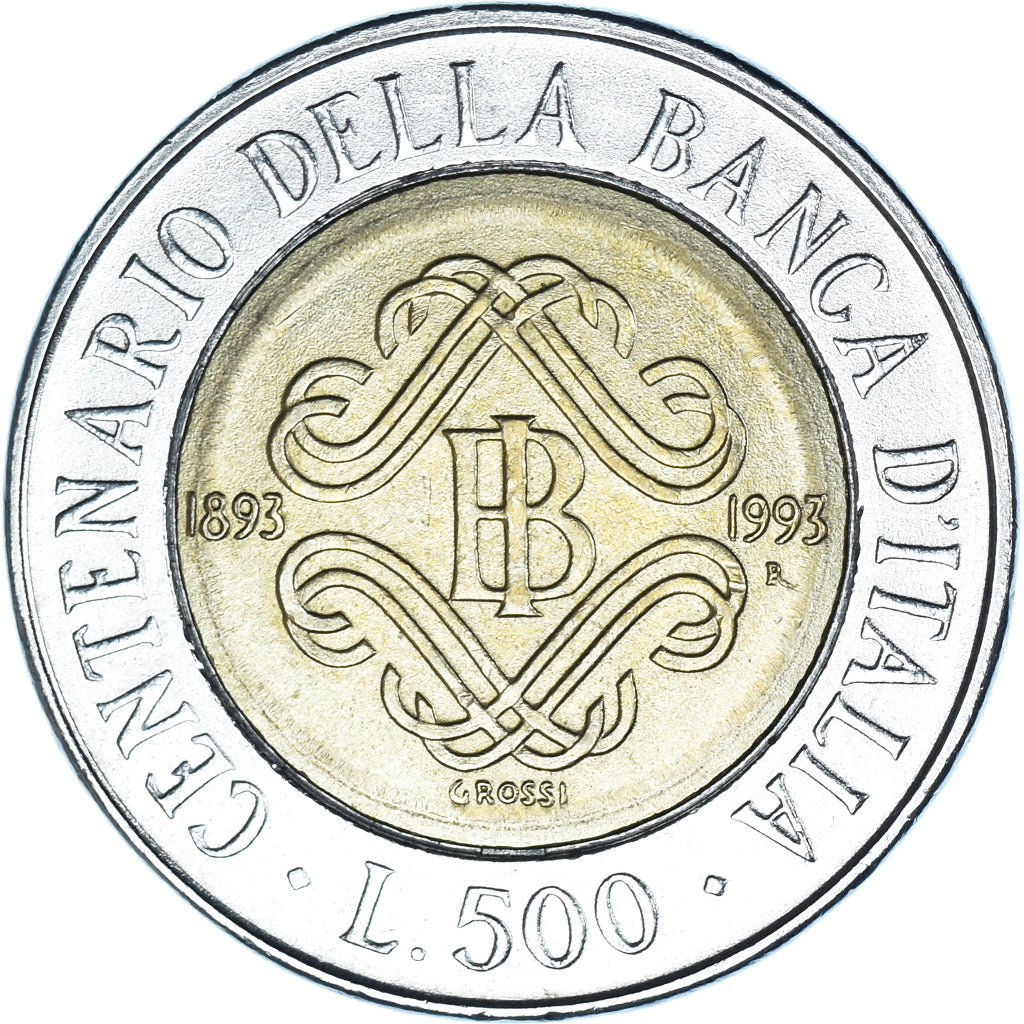 Moneta, Italia, 500 Lire, 1993, Rome, BB+, Bi-metallico, KM:160