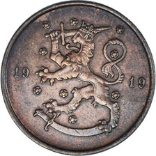 Coin, Finland, 10 Pennia, 1919, AU(50-53), Copper, KM:24