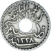 Coin, Tunisia, Muhammad al-Nasir Bey, 10 Centimes, 1920, Paris, EF(40-45)