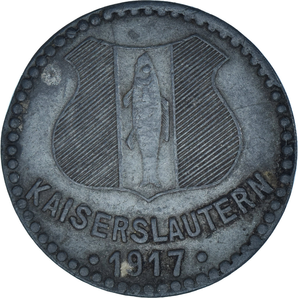 Coin, GERMANY - EMPIRE, 50 Pfennig, 1917, EF(40-45), Zinc