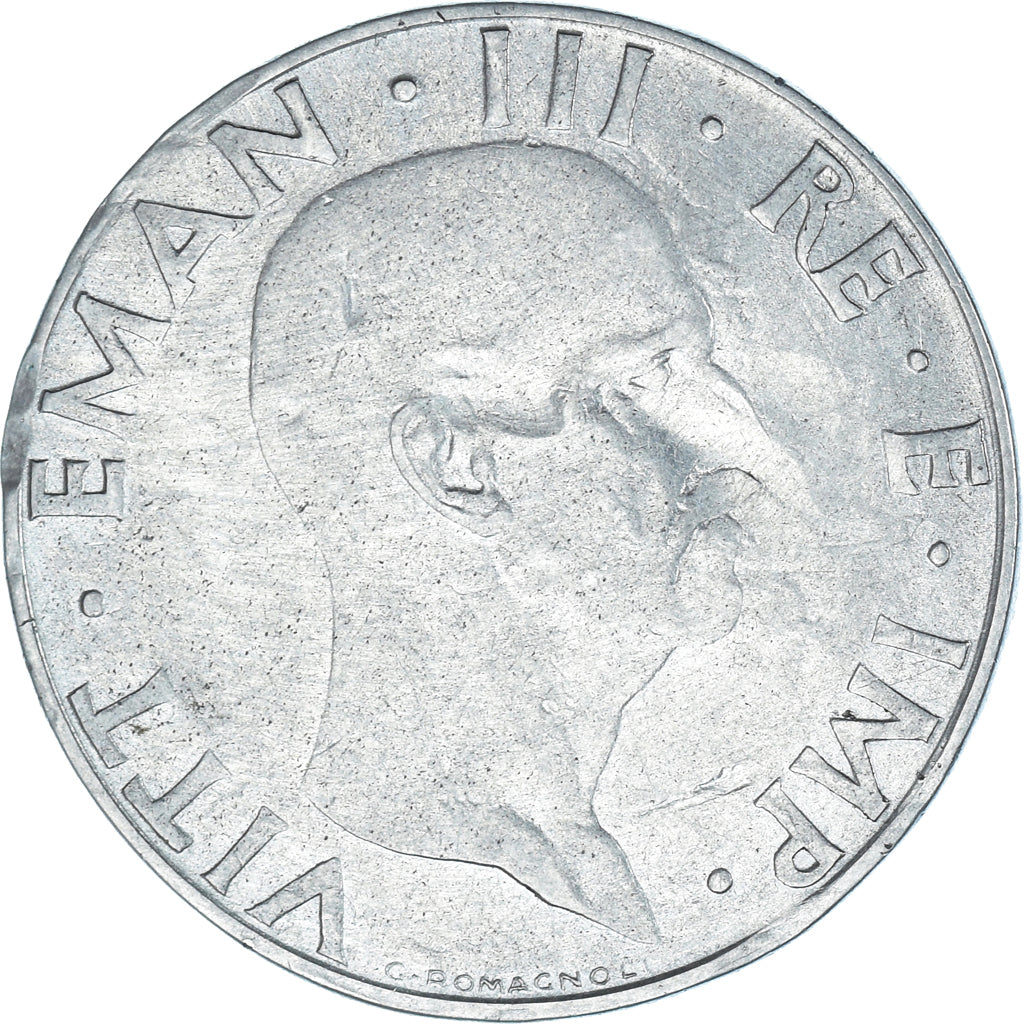 Moeda, Itália, Vittorio Emanuele III, 50 Centesimi, 1939, Rome, F(12-15), Aço