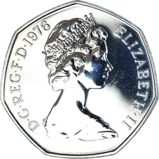 Münze, Großbritannien, Elizabeth II, 50 New Pence, 1976, BU, UNZ