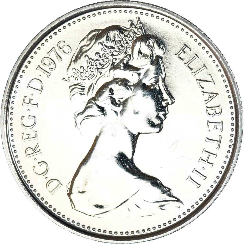 Münze, Großbritannien, Elizabeth II, 5 New Pence, 1976, BU, UNZ