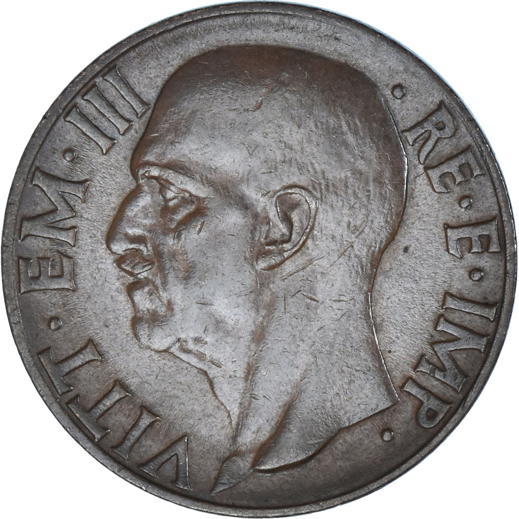 Coin, Italy, Vittorio Emanuele III, 10 Centesimi, 1938, Rome, AU(50-53), Copper