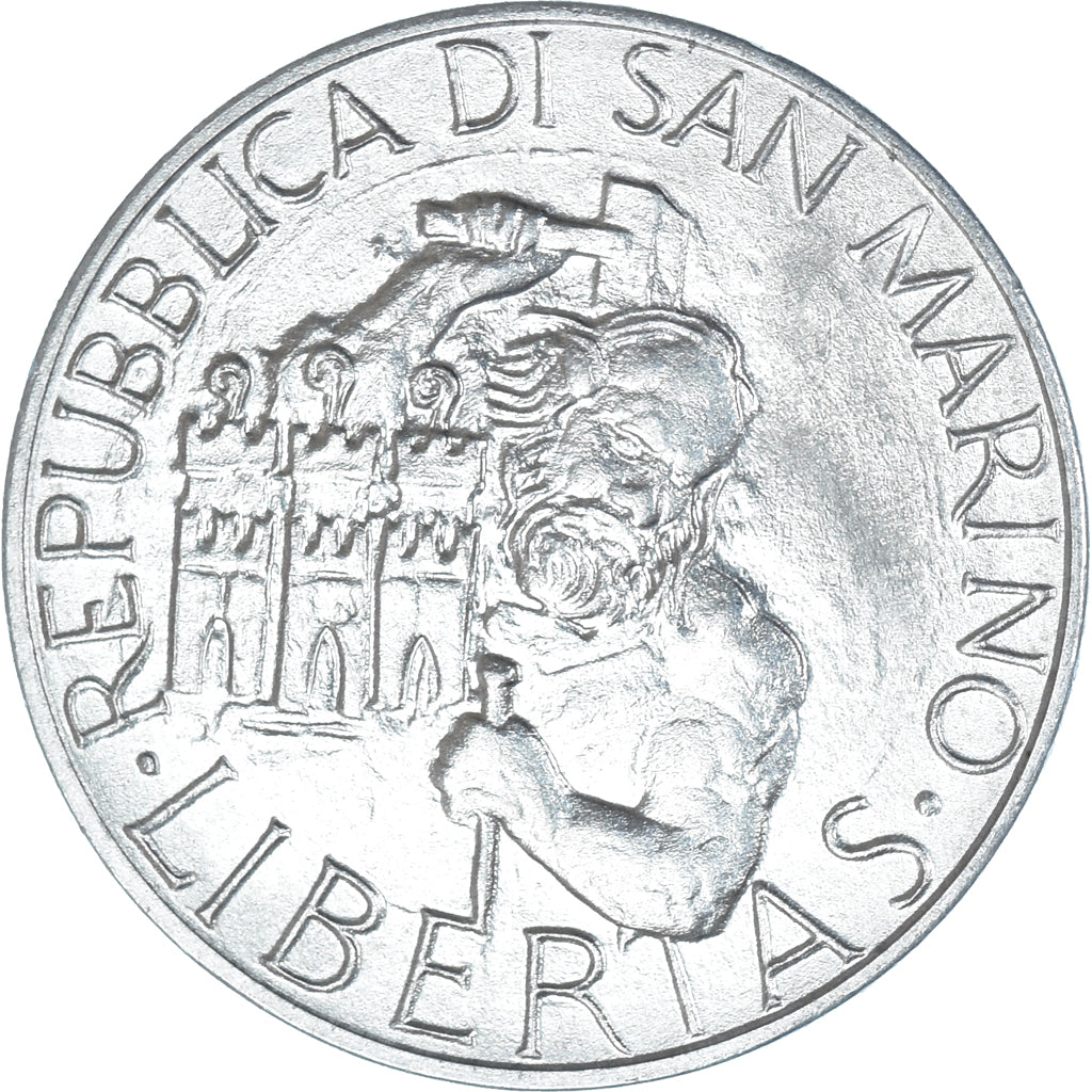 Coin, San Marino, 10 Lire, 1994, Rome, MS(63), Aluminum, KM:309