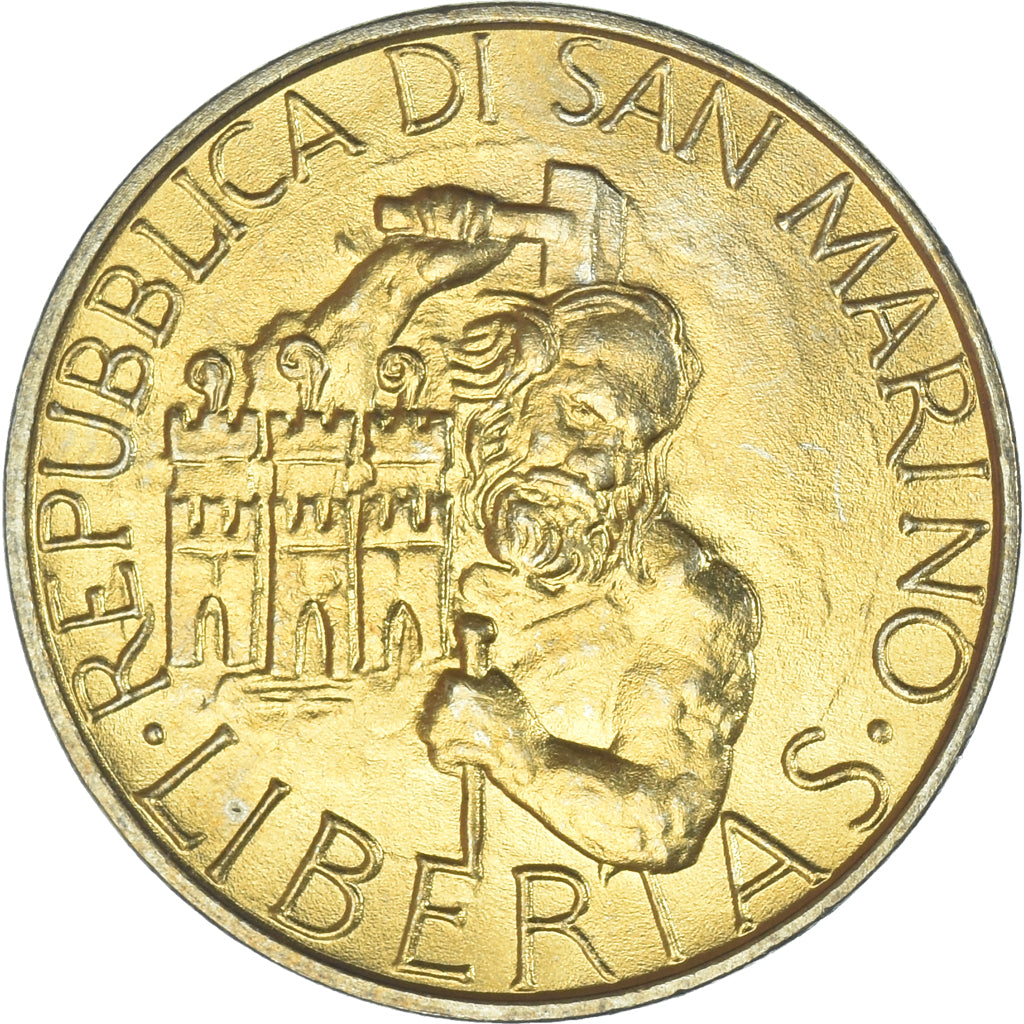 Coin, San Marino, 20 Lire, 1994, Rome, MS(63), Aluminum-Bronze, KM:310
