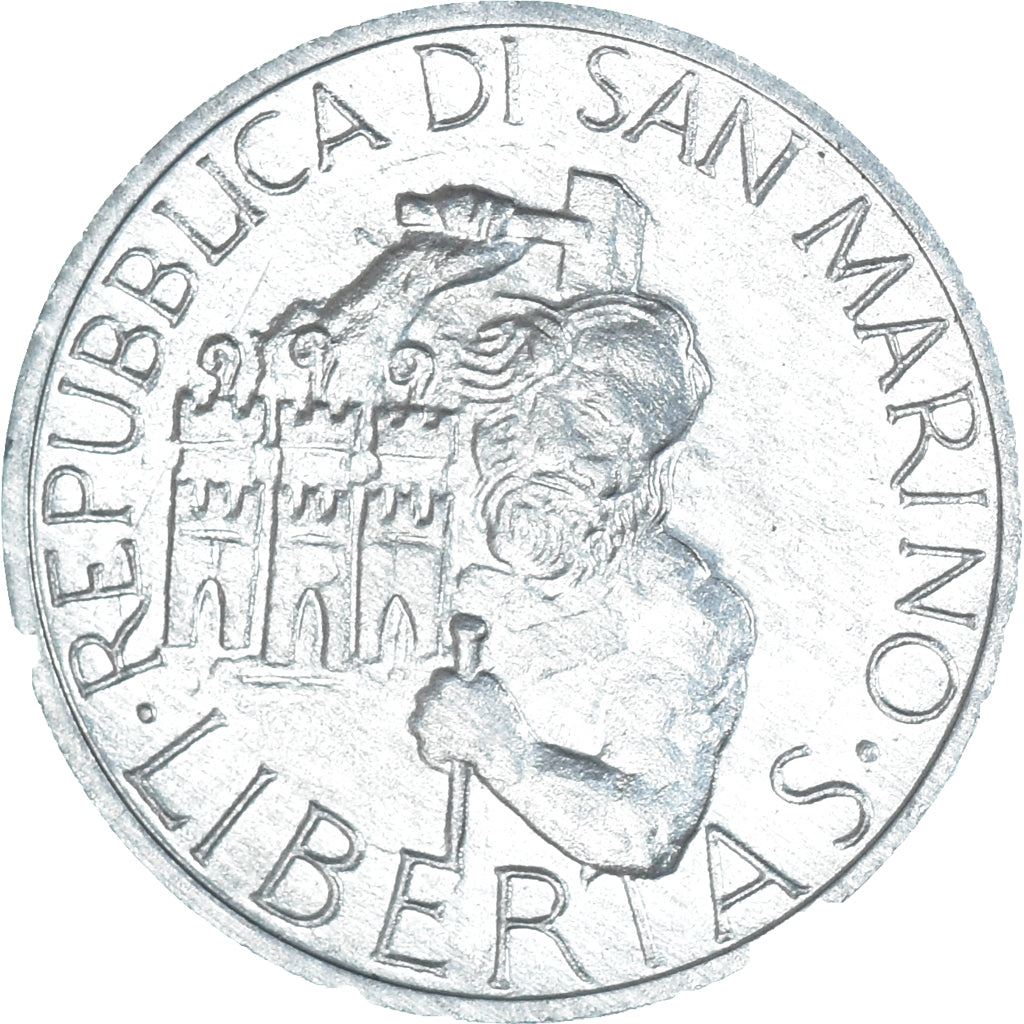 Coin, San Marino, Lira, 1994, Rome, MS(63), Aluminum, KM:306