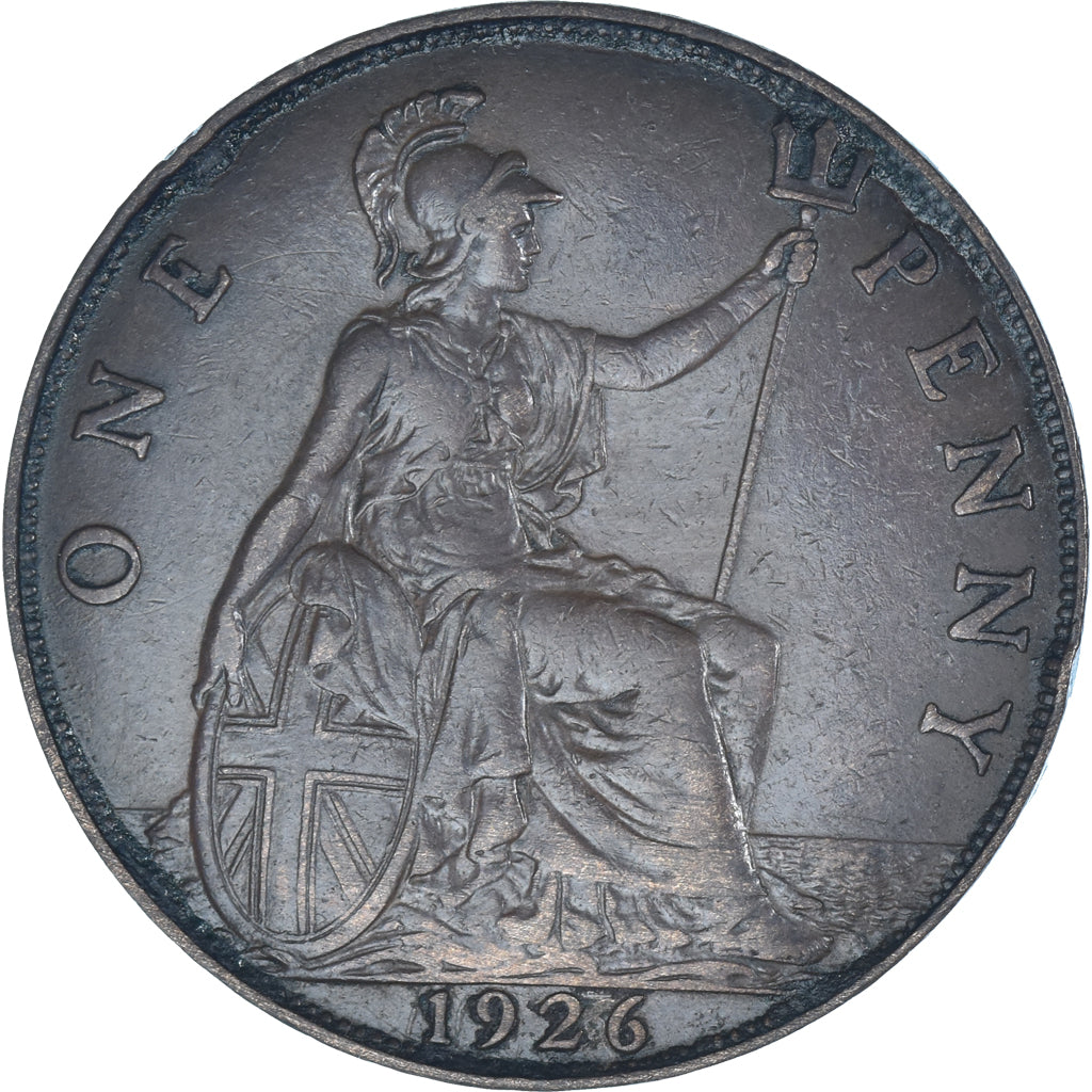 Moneta, Gran Bretagna, George V, Penny, 1926, BB, Bronzo, KM:810