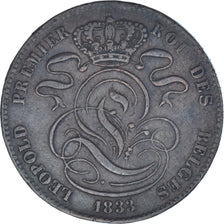 Coin, Belgium, Leopold I, 5 Centimes, 1833, Brussels, EF(40-45), Copper, KM:5.1