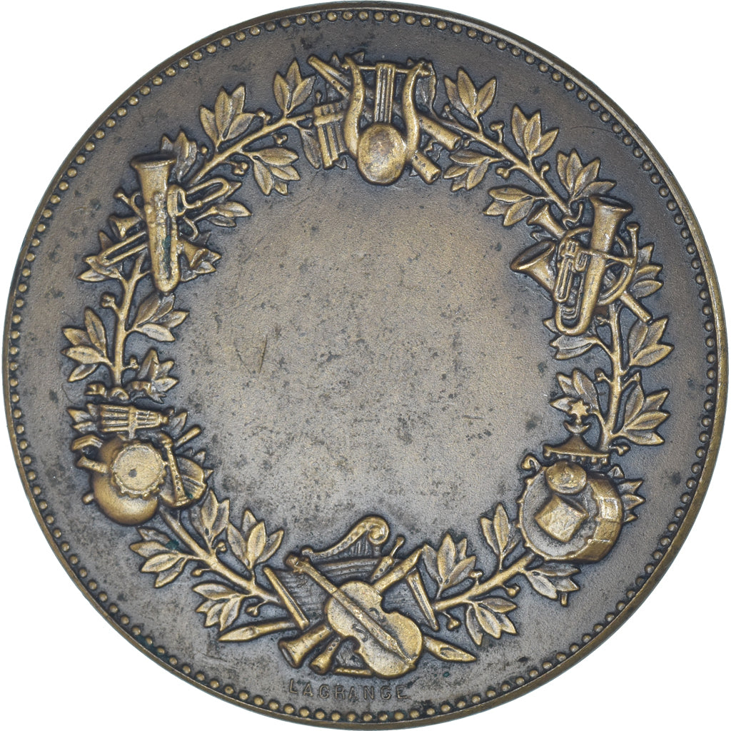 France, Medal, MEDAILLE CHERUBINS MUSIQUE EN BRONZE LAGRANGE, AU(50-53), Bronze