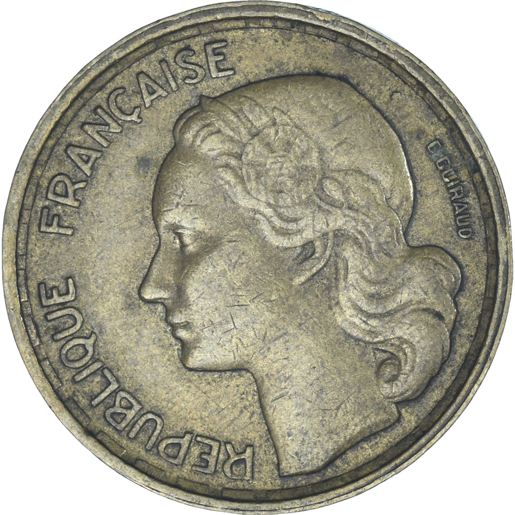 Münze, Frankreich, Guiraud, 10 Francs, 1952, Beaumont - Le Roger, S