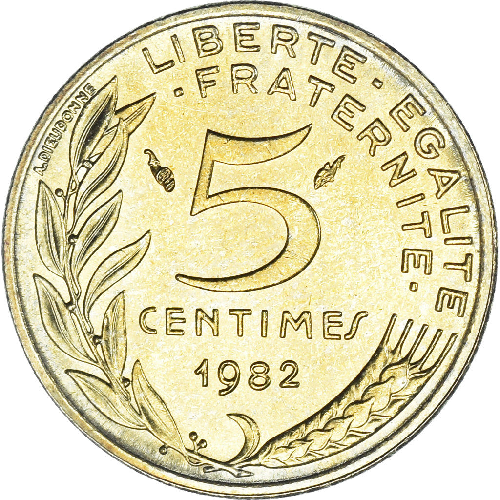 Moneta, Francia, Marianne, 5 Centimes, 1982, Paris, SPL, Alluminio-bronzo