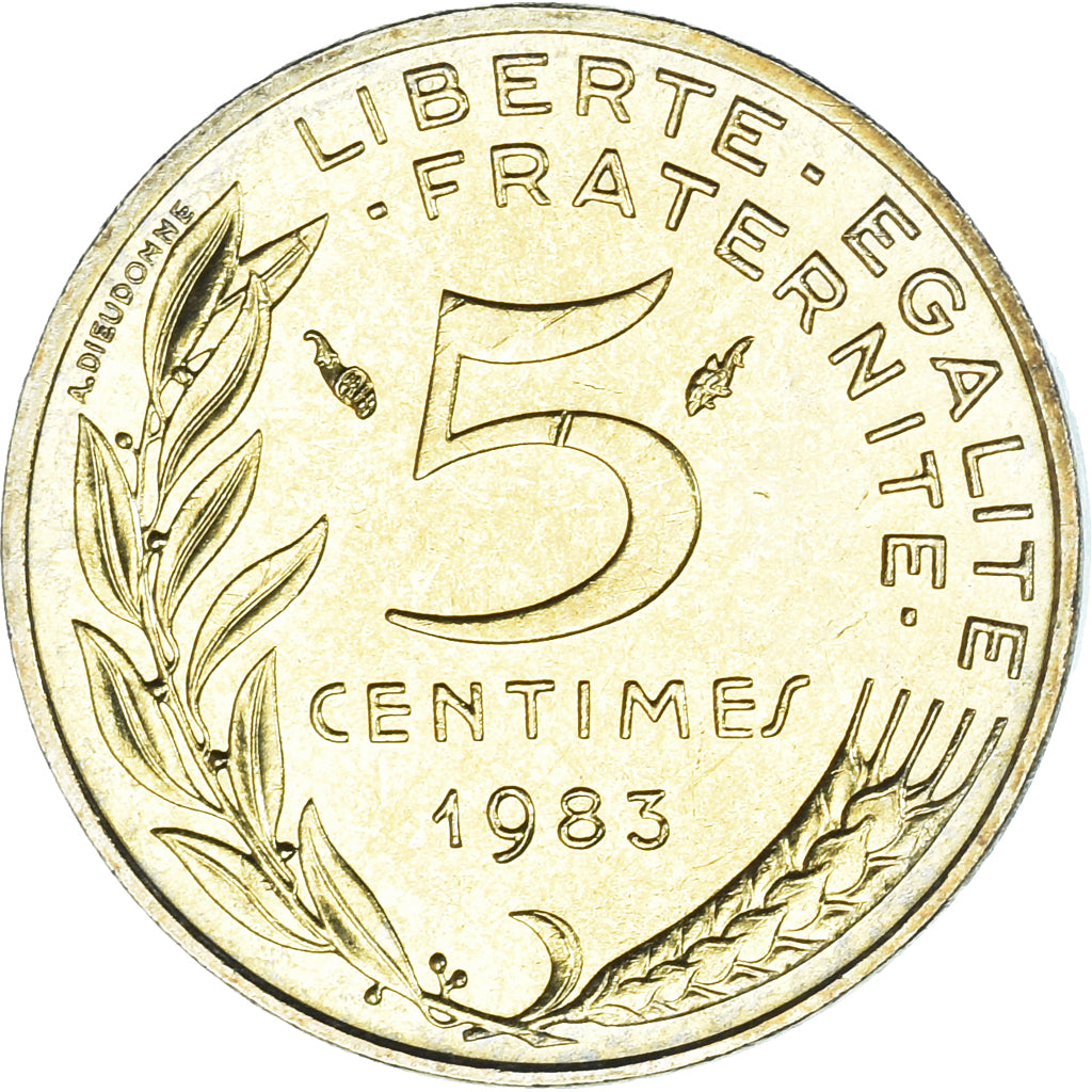 Münze, Frankreich, Marianne, 5 Centimes, 1983, Paris, FDC, UNZ