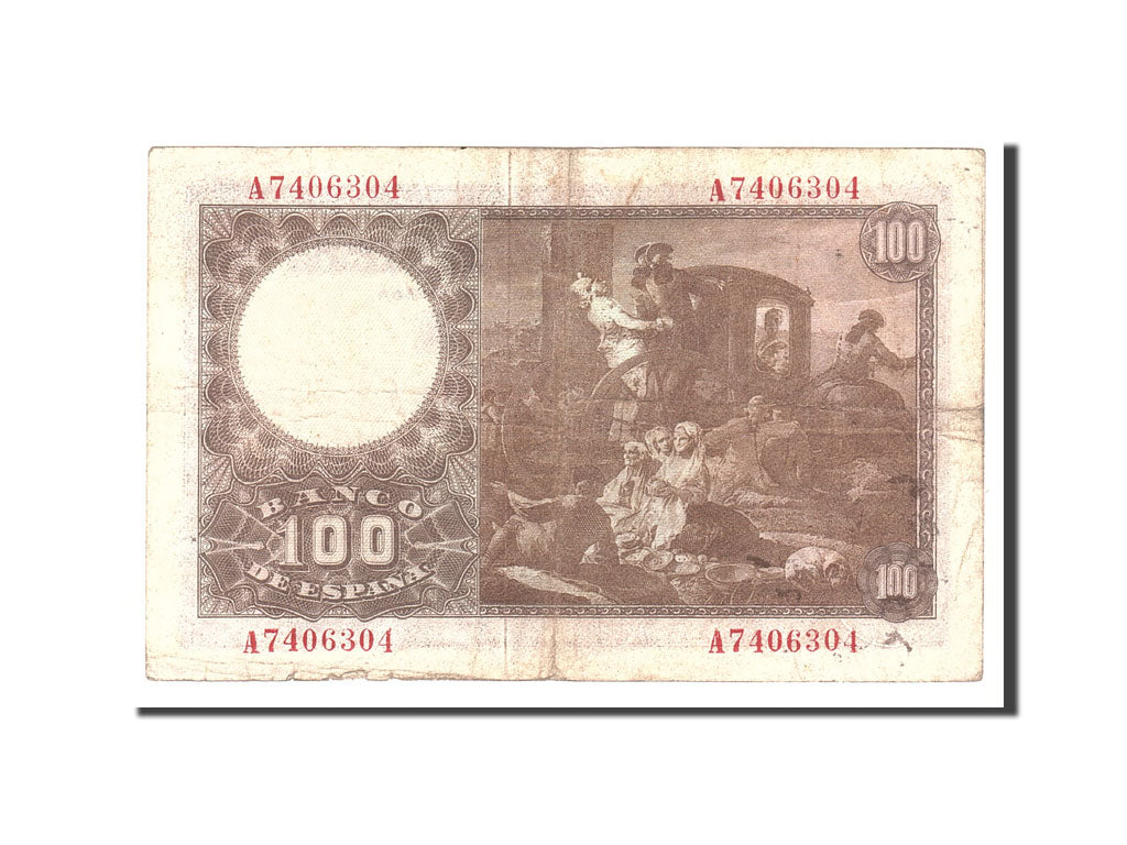 Banknote, Spain, 100 Pesetas, 1948, 1948-05-02, KM:137a, VF(20-25)