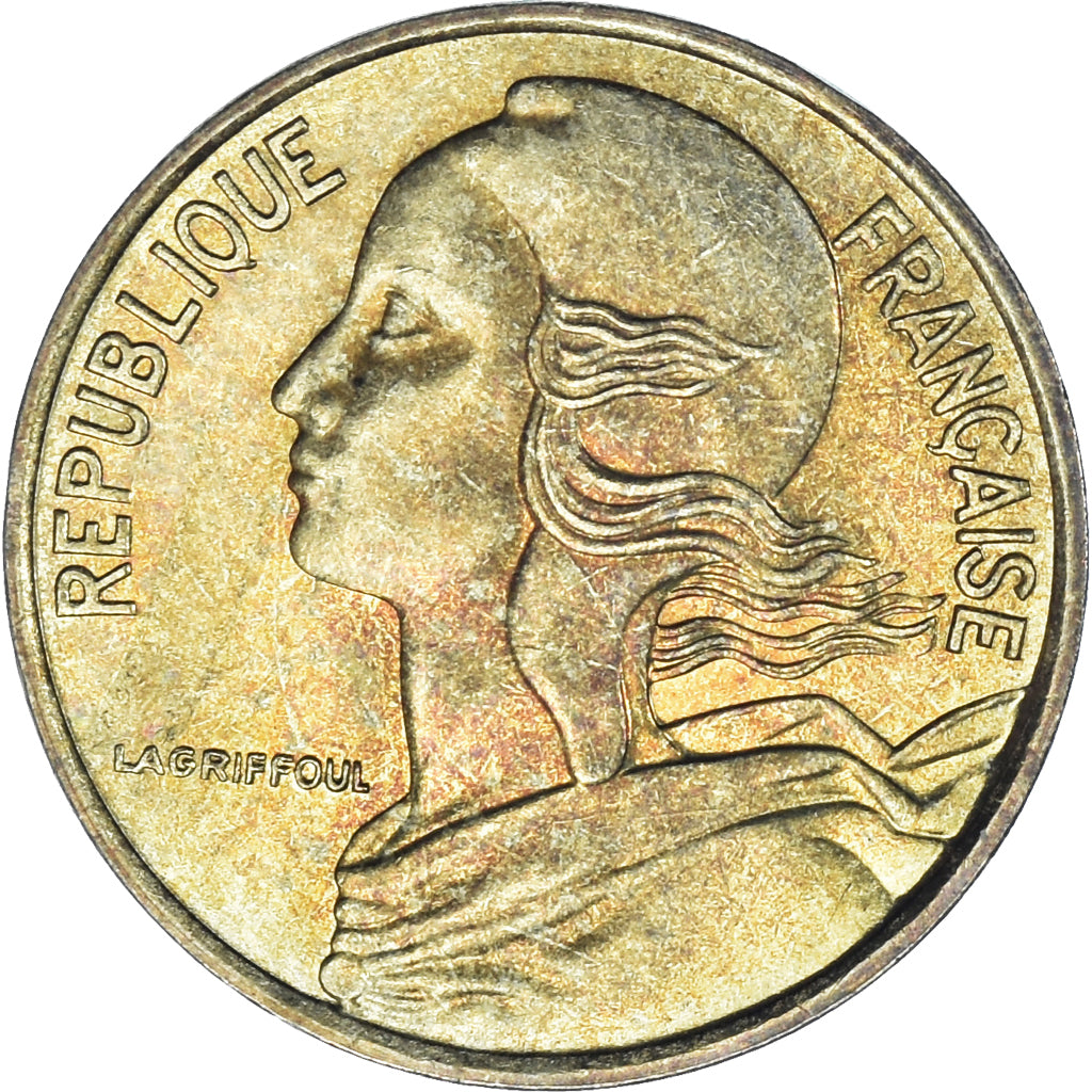 Moneda, Francia, Marianne, 5 Centimes, 1992, Paris, MBC+, Aluminio - bronce