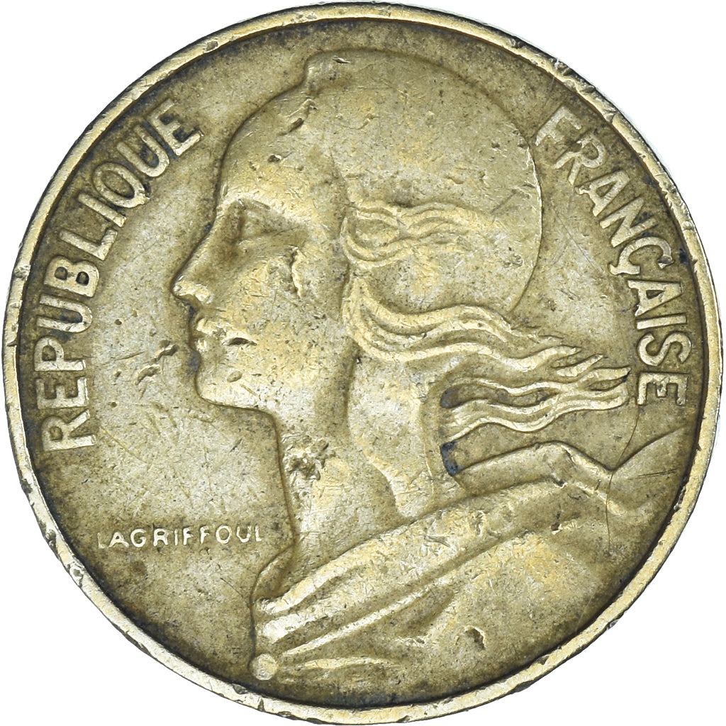 Coin, France, Marianne, 10 Centimes, 1962, Paris, EF(40-45), Aluminum-Bronze