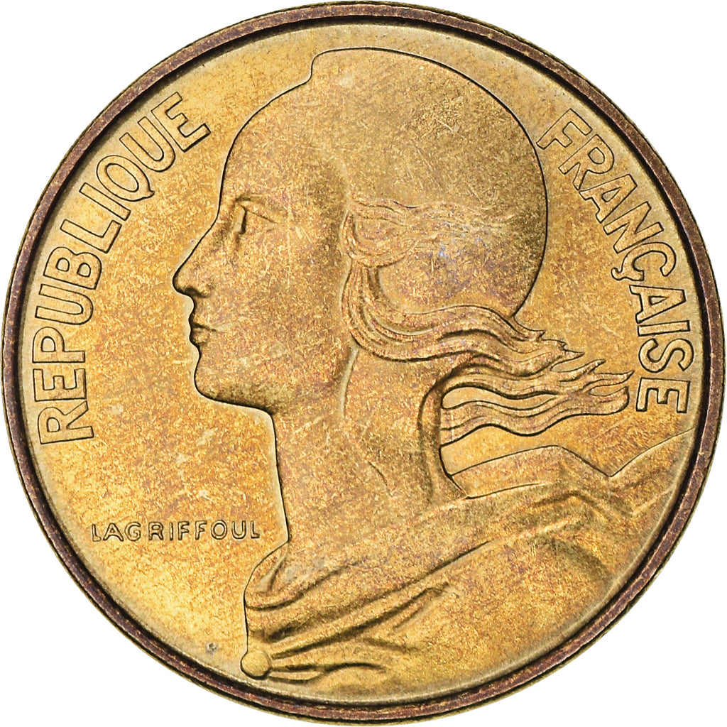 Coin, France, Marianne, 10 Centimes, 1972, Paris, AU(50-53), Aluminum-Bronze