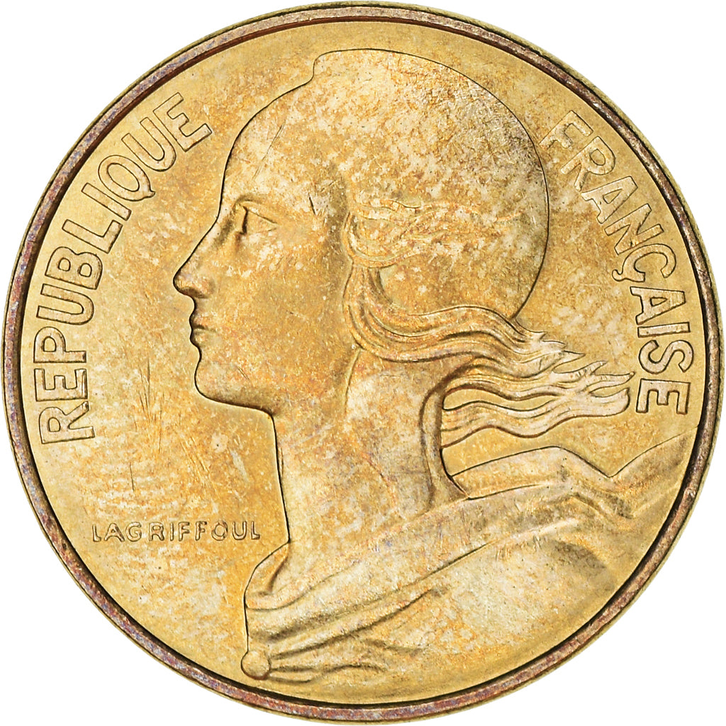 Moneda, Francia, Marianne, 10 Centimes, 1981, Paris, MBC+, Aluminio - bronce