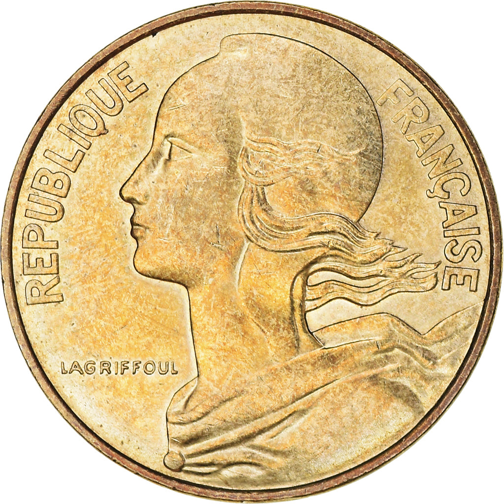 Munten, Frankrijk, Marianne, 10 Centimes, 1984, Paris, ZF+, Aluminum-Bronze