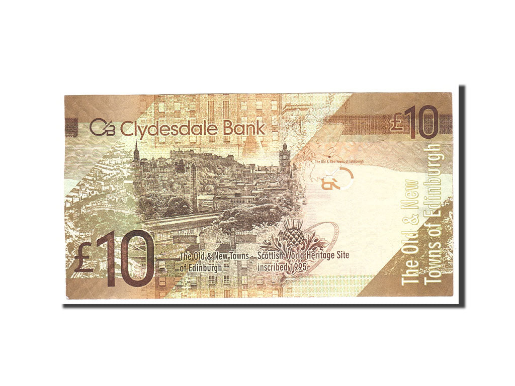 Scotland, 10 Pounds, 2009, KM:229J, 2009-01-25, EF(40-45)