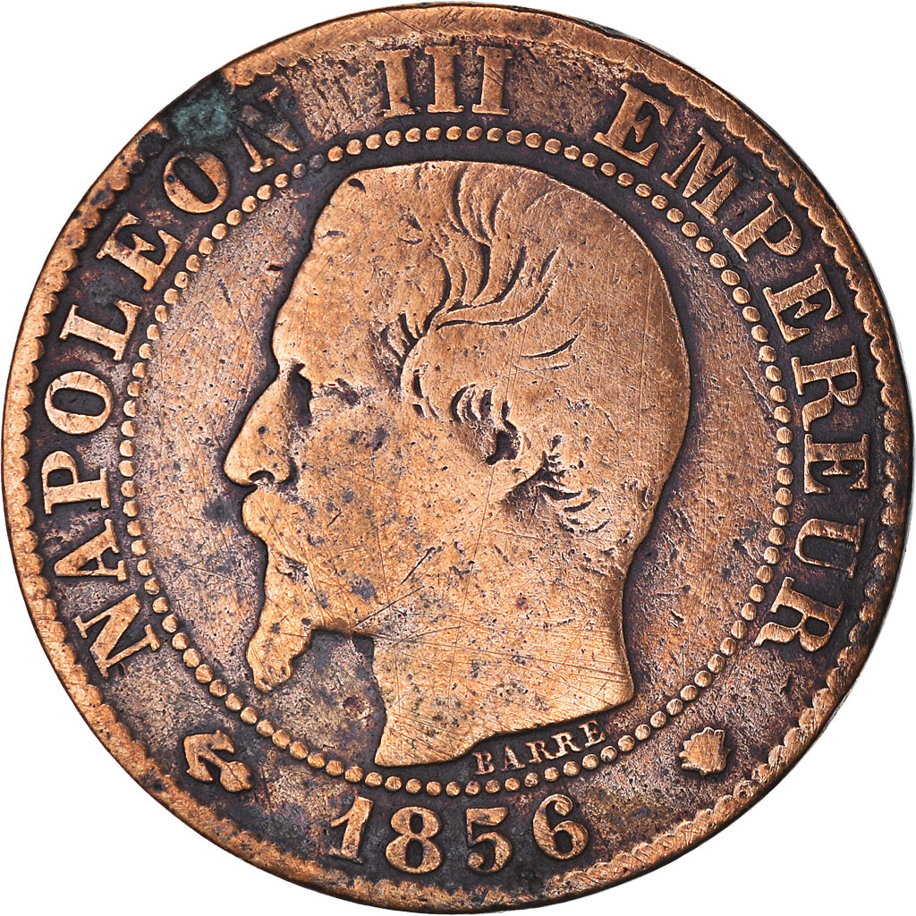 Moneta, Francia, Napoleon III, Napoléon III, 5 Centimes, 1856, Marseille, MB