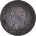 Coin, France, Napoleon III, Napoléon III, Centime, 1857, Bordeaux, VF(30-35)