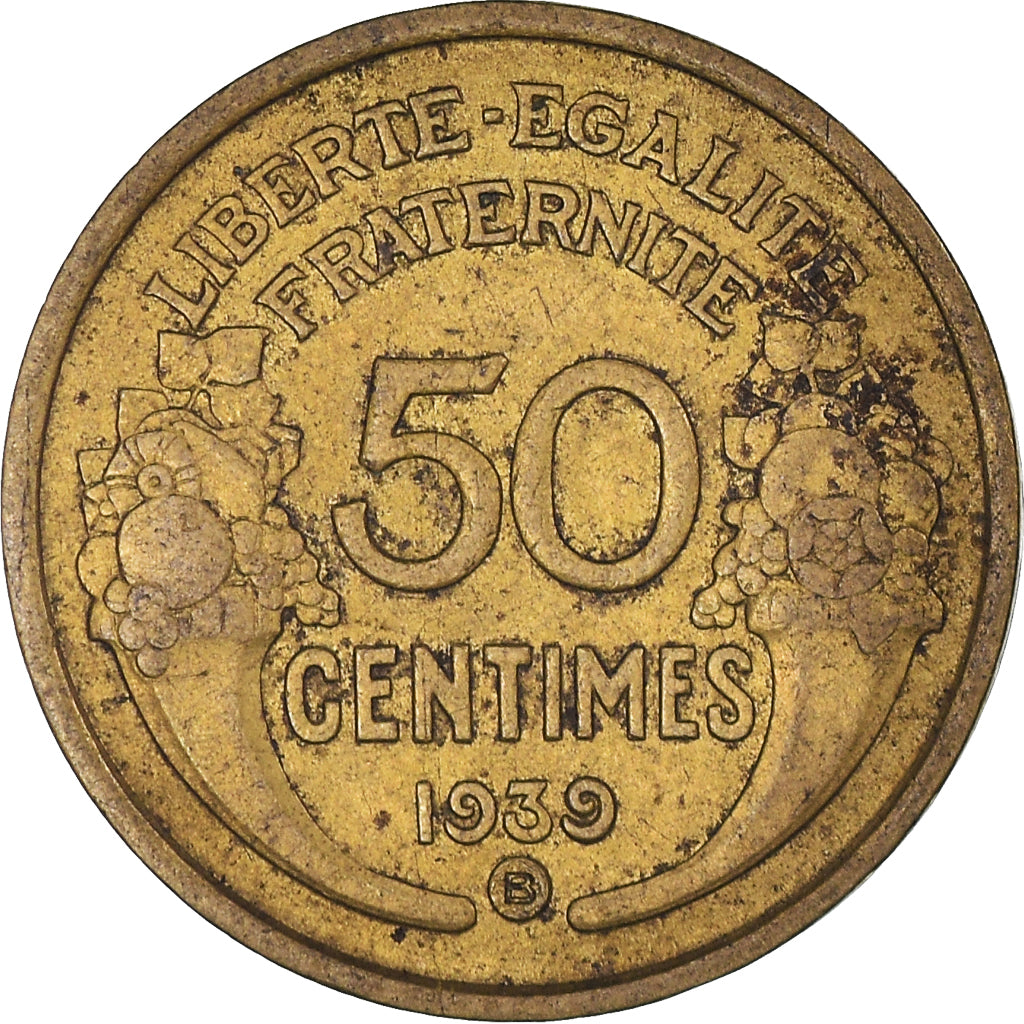 Moneta, Francja, Morlon, 50 Centimes, 1939, Brussels, EF(40-45)