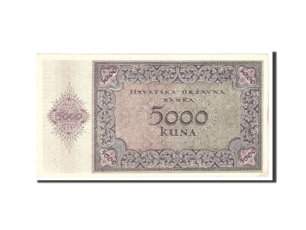Croatia, 5000 Kuna, 1943, KM:14A, 1943-07-15, AU(50-53)