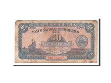 Banknote, Macau, 50 Avos, 1946, 1946-08-06, KM:38a, VF(20-25)
