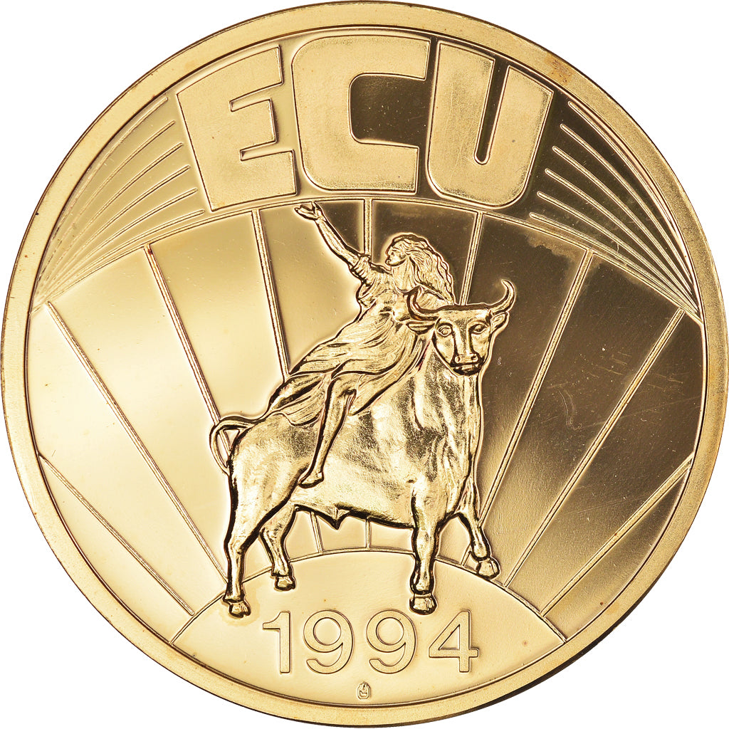 Germania, medaglia, 1994, EUROPE ECU SERIES GREAT BRITAIN GILDED PROOF LIKE GILT