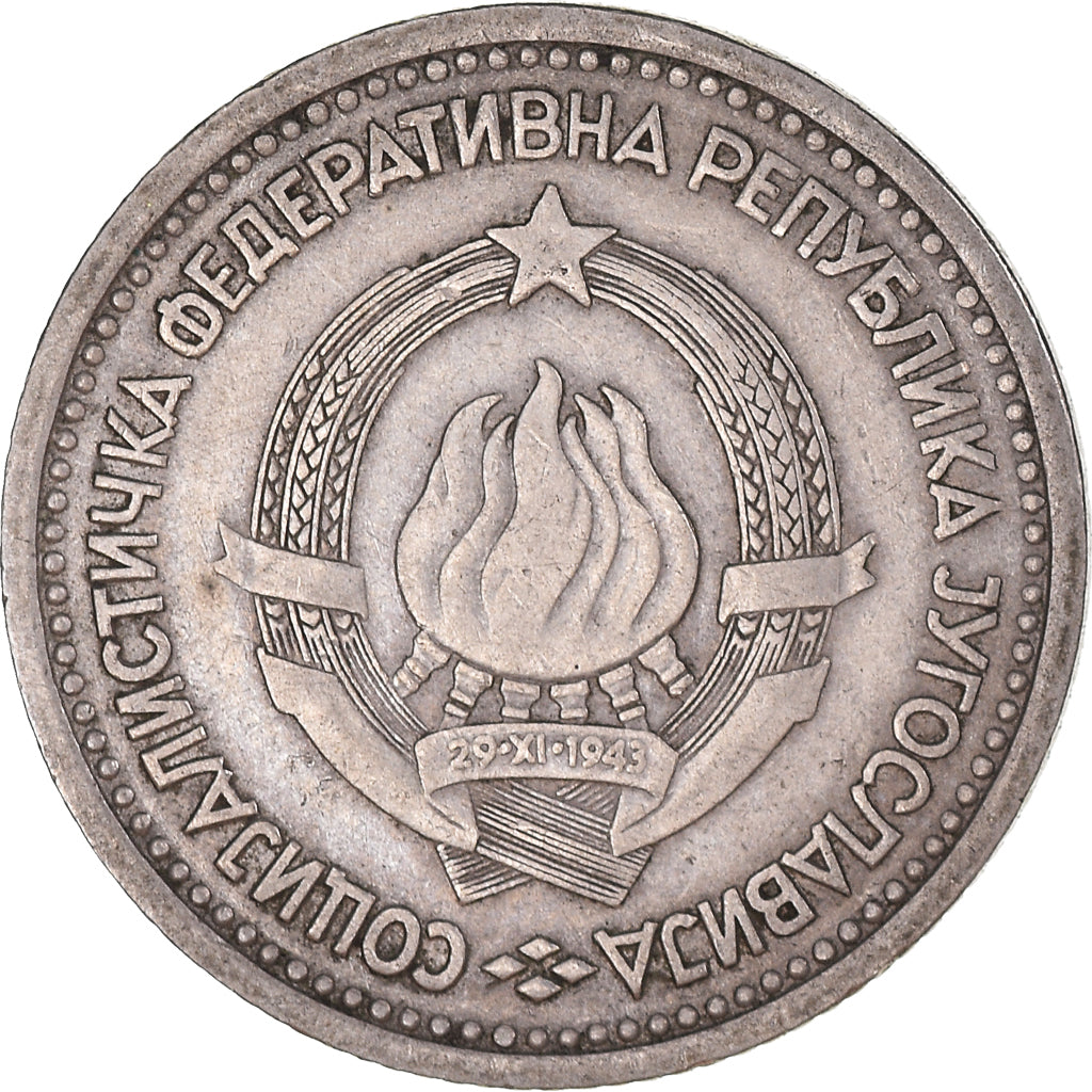 Moneta, Iugoslavia, Dinar, 1965, Paris, MB+, Rame-nichel, KM:47