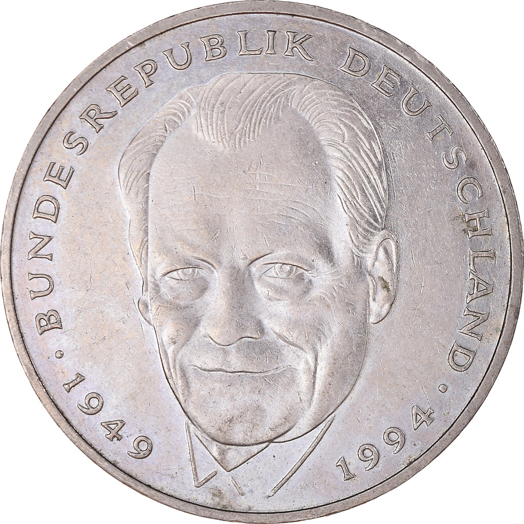 Moneda, ALEMANIA - REPÚBLICA FEDERAL, 2 Mark, 1994, Munich, MBC, Cobre -