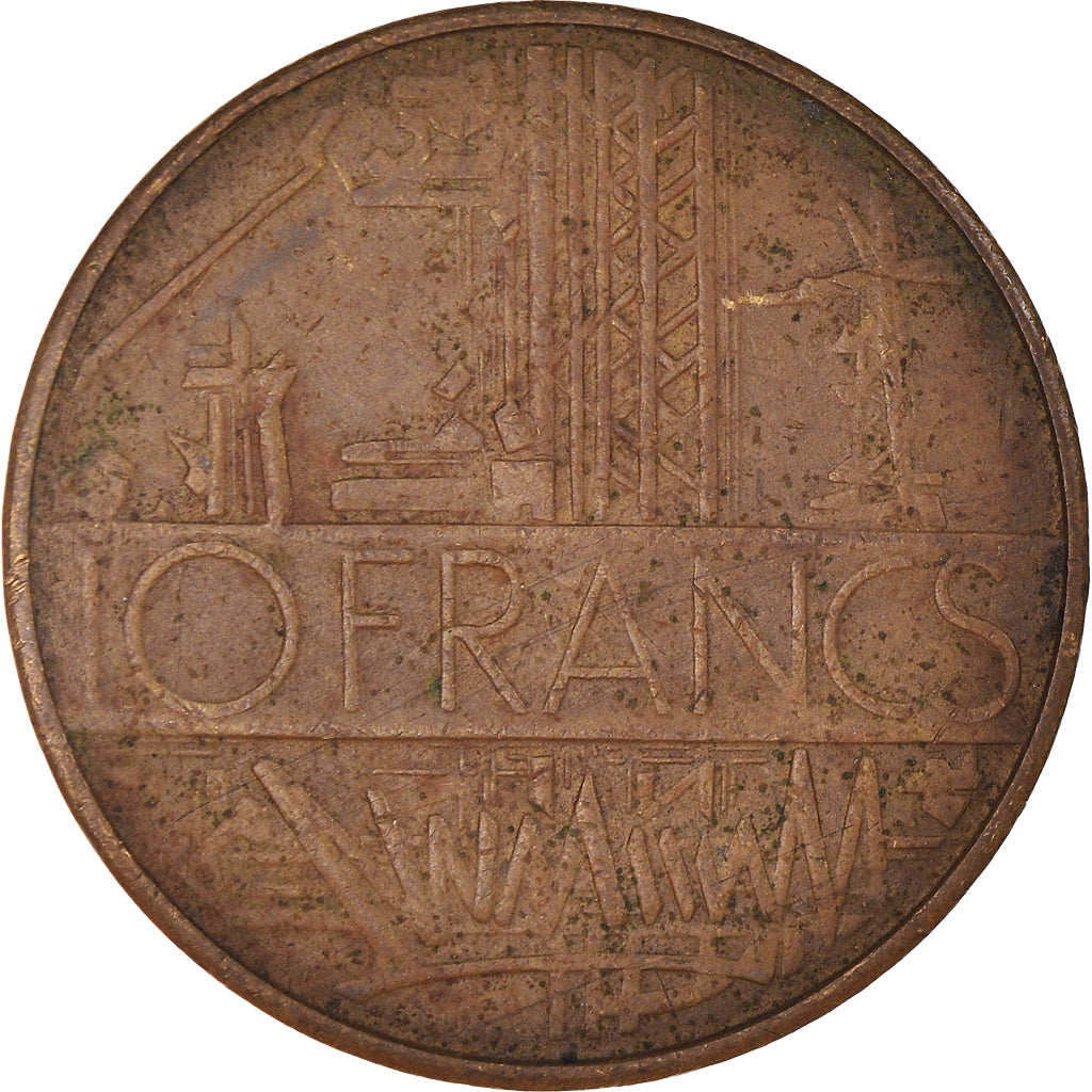 Münze, Frankreich, Mathieu, 10 Francs, 1977, Paris, S, Nickel-brass, KM:940
